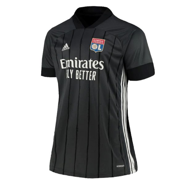 Trikot Lyon Auswarts Damen 2020-21 Schwarz Fussballtrikots Günstig